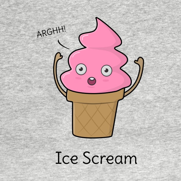 Funny Ice-Cream T-Shirt by happinessinatee